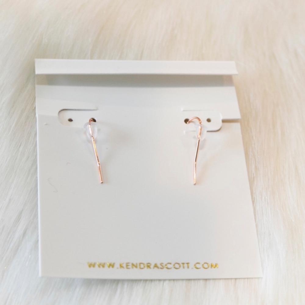 KENDRA SCOTT Sophia Drop Earrings In Rose Gold - Picture 2 of 4